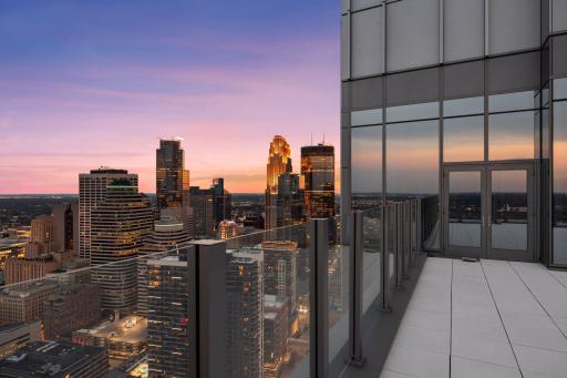 Amazing skyline views available from this penthouse.