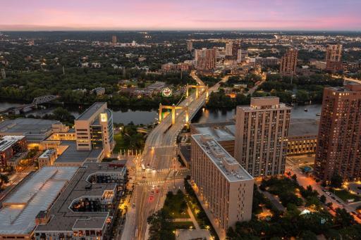 Amazing skyline views available from this penthouse.