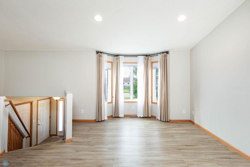 Bright Living Room with Bay Windows