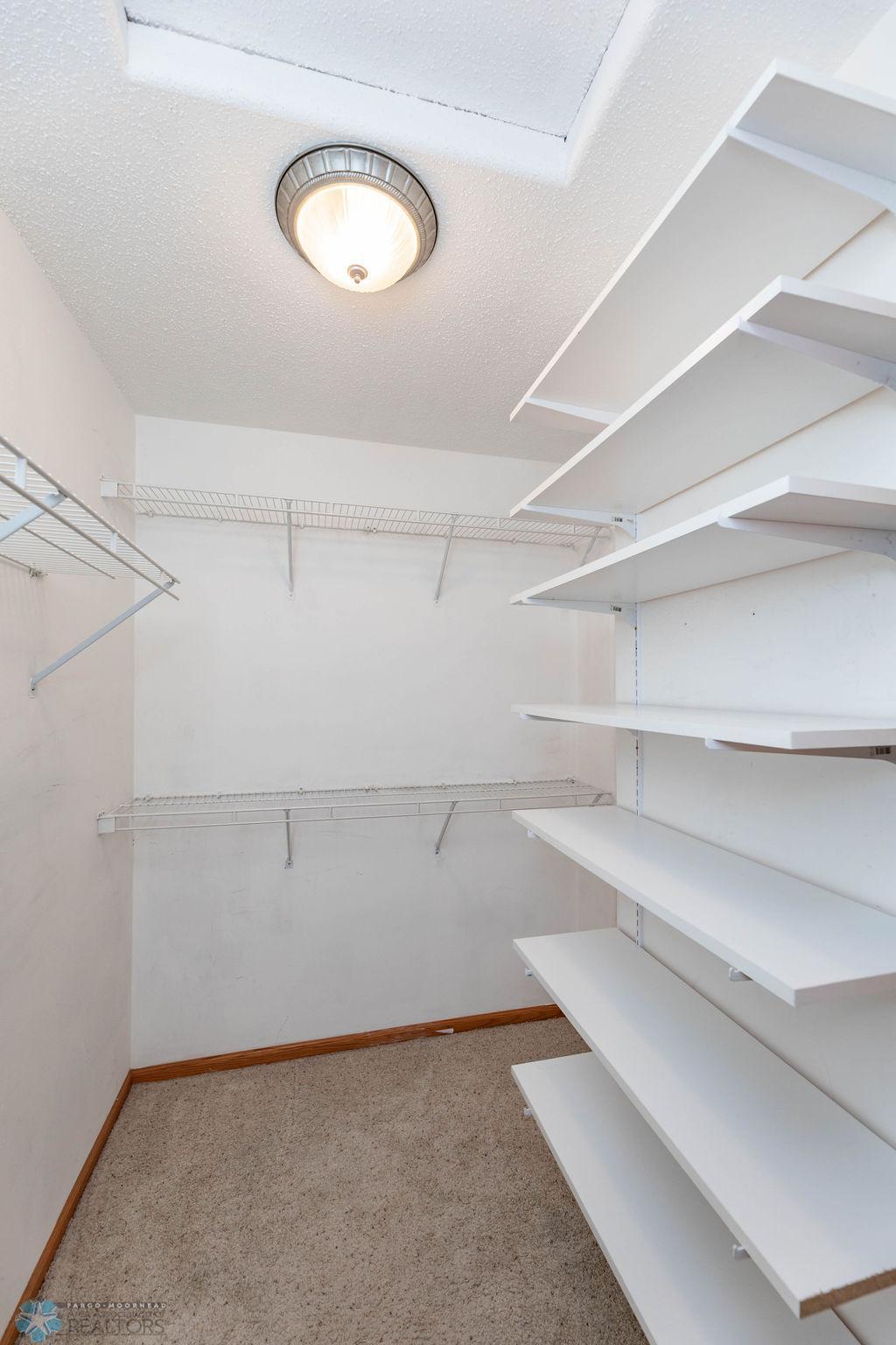 Spacious Walkin Closet