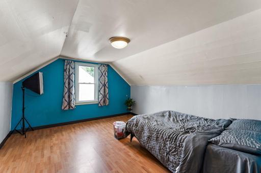 Primary suite on upper level