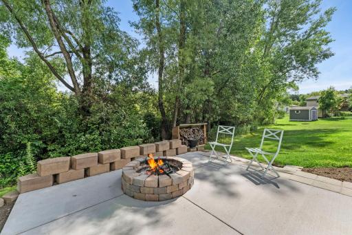 The fire pit is the perfect place to enjoy warm Summer evenings.