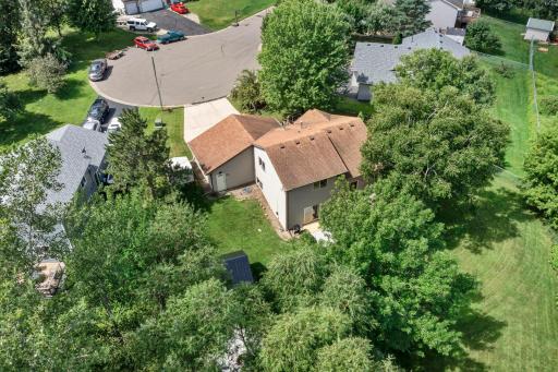 This home sits on a quiet cul de sac that backs up to a wooded area, offering lots of privacy.