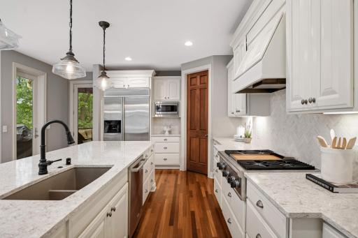 The kitchen does have a nice sized pantry