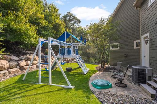 Upper level backyard with access from the mudroom