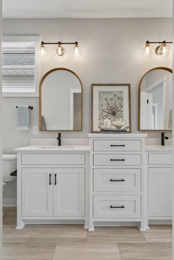 All cabinets in the home are locally crafted in Chisago - no cabinets arrive in a box in this home. You will see the difference once you touch, pull and close.