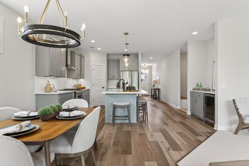 LVP (Luxury Vinyl Plank) flooring is featured - ease of care, warmer and softer to stand on than hardwood floors.