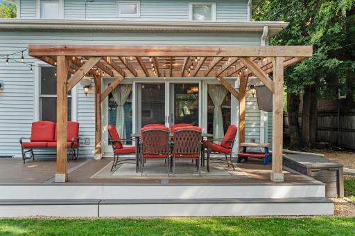 Walk out to the new deck, relax, and watch the game...