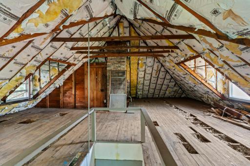 Great potential to finish the attic and add even more space.