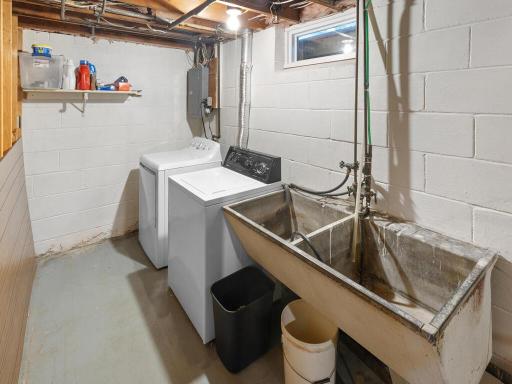 Laundry area. A new shower will be installled in LL