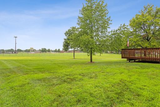 View of Elm Creek Elementary sports field.