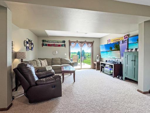 Lower level Family room with walkout to back patio