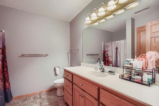 The Lower level full bath is next to bedroom #4