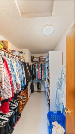 Huge walk in closet in primary bedroom