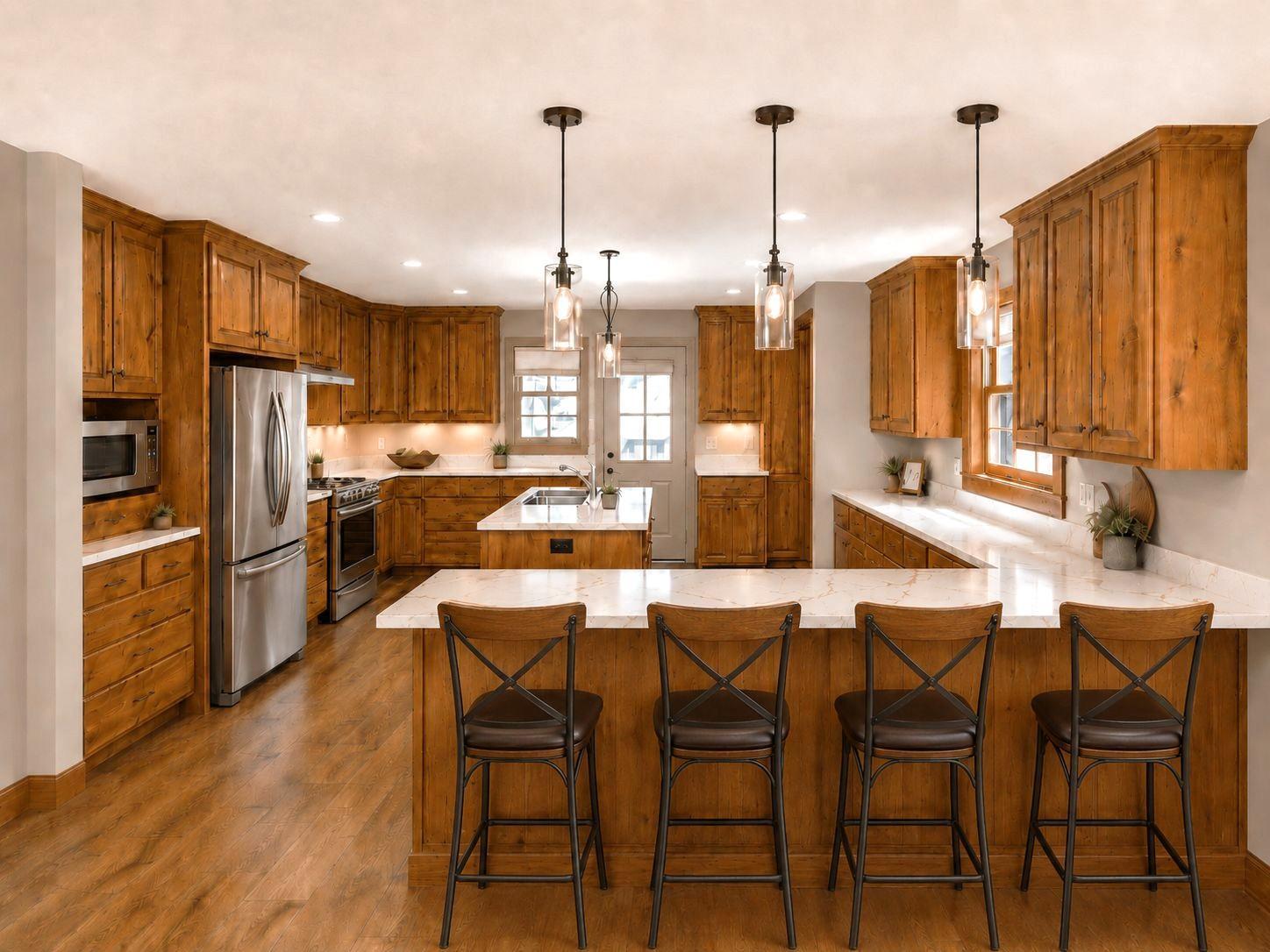 Kitchen Virtually Staged