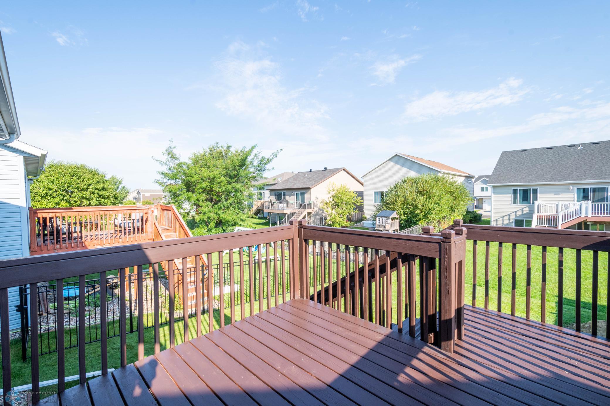 Fresh stained deck