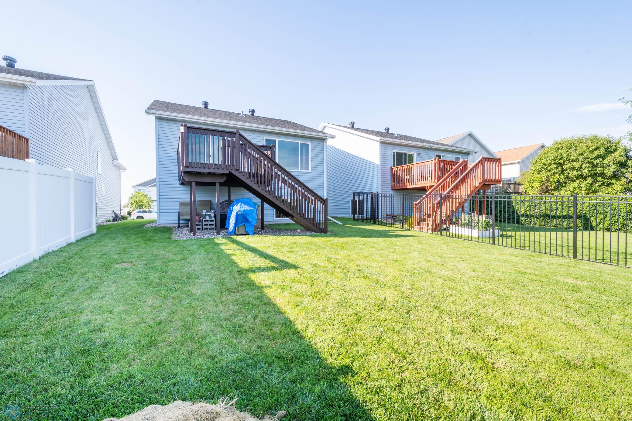 Large backyard