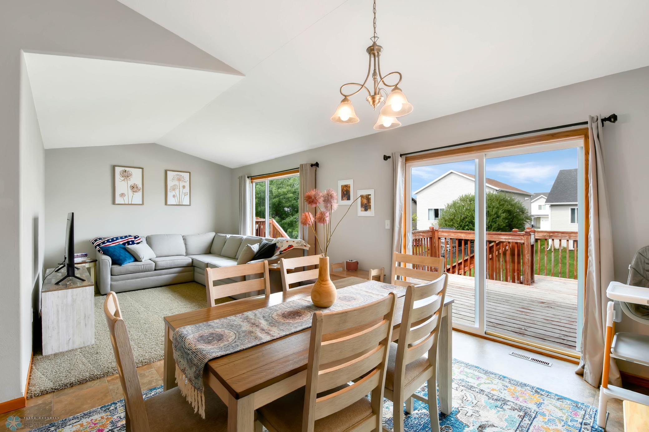Dining and living room area