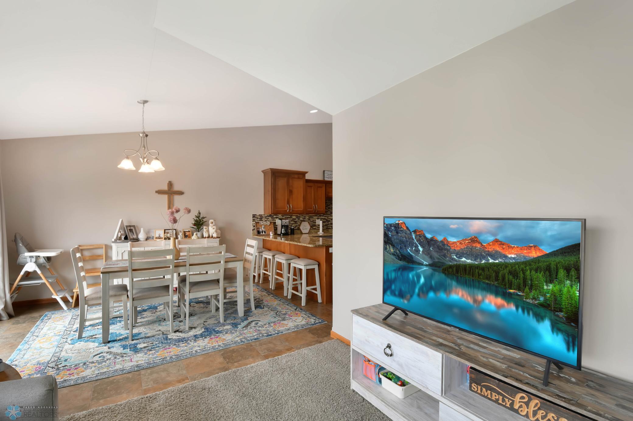 Dining and living room area
