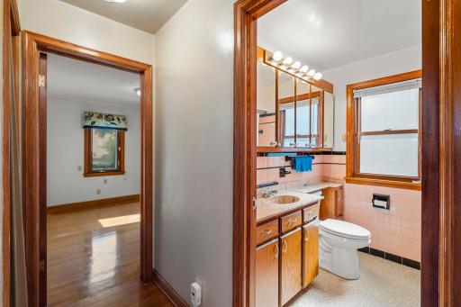 Main level bedroom and full bathroom offers a main level primary space.