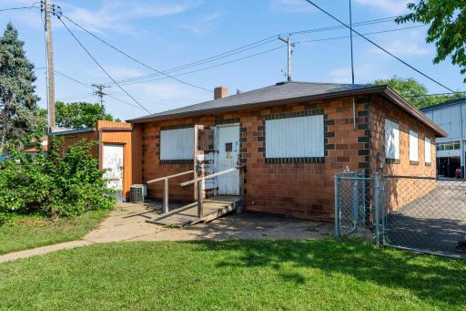 Detached garage and storage shed.