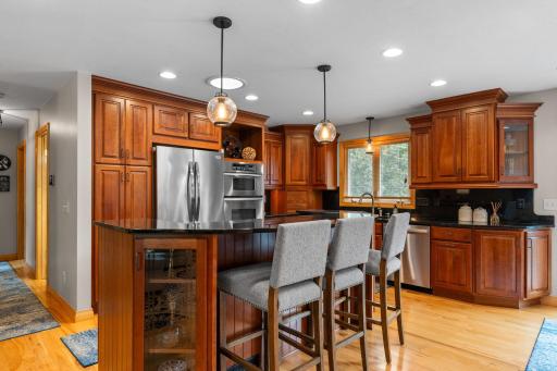 Fully updated kitchen with cherry cabinets