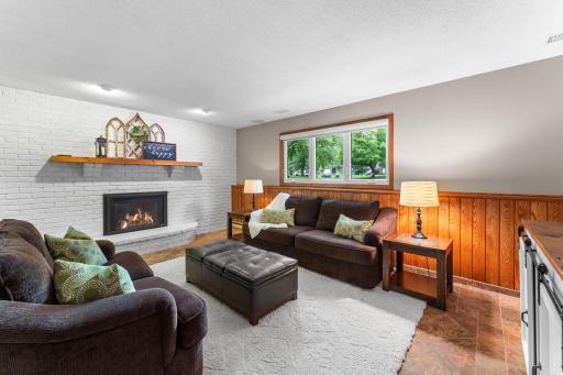 Enjoy movie night in the lower level family room