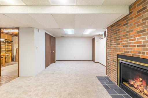 Amusement room with sleeping alcove and closet