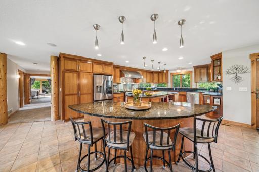 Breakfast bar or happy hour seating? It is your call as this island is very accommodating for any use at any time of the day!