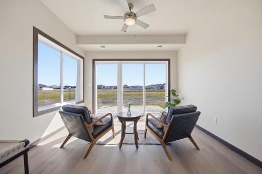 Sun room! East facing light drenches this year-round room with warmth and sun. It will be your favorite room in the house!