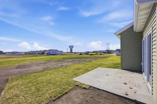 Backyard - Neighborhood development (homes) planned to be built in the future.