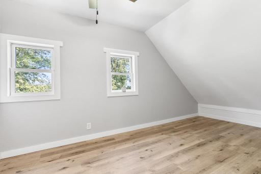 Upper level bedroom - REMODELED! All new sheetrock, insulation, flooring, etc.