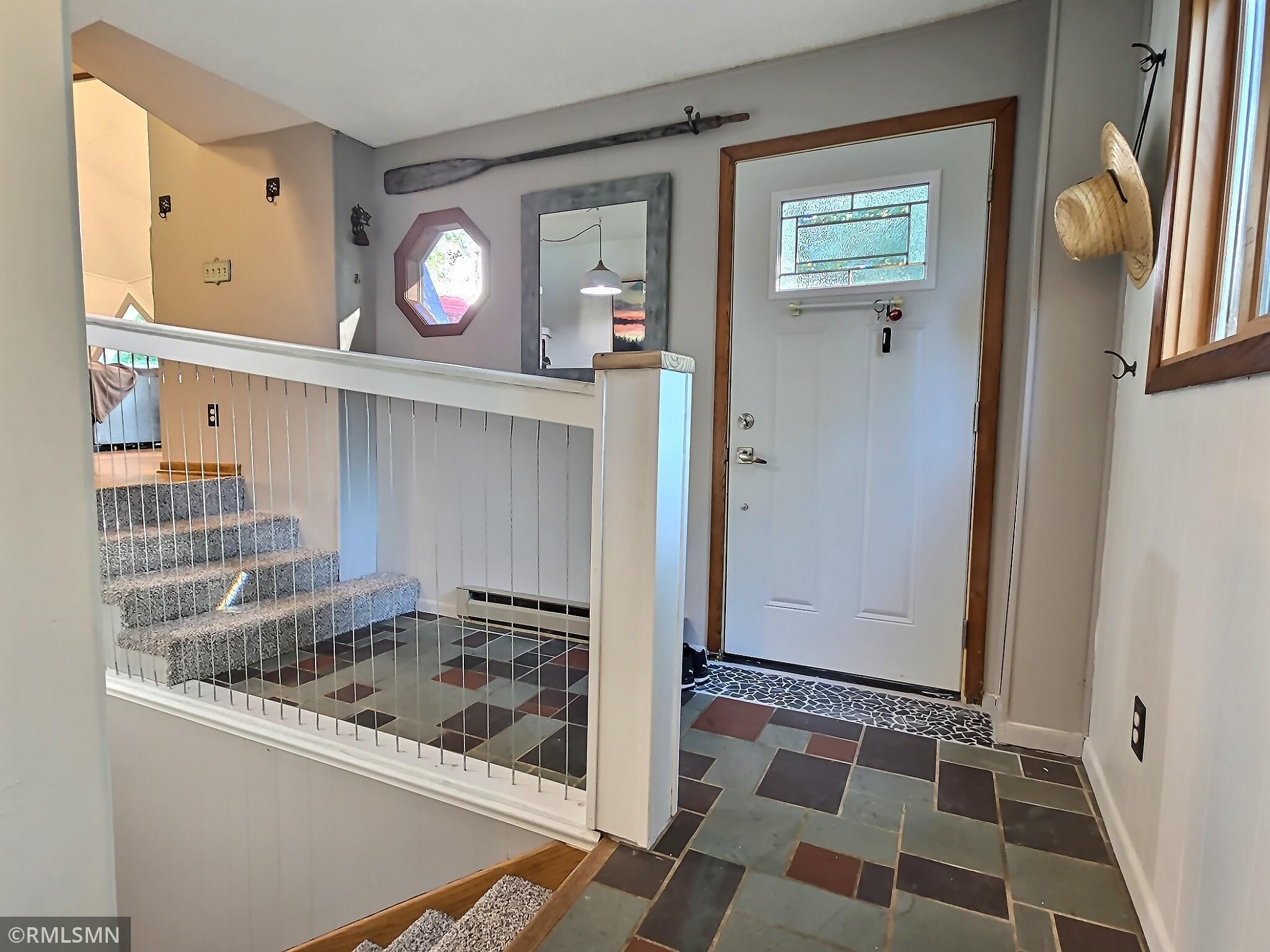 Enter off the deck into foyer area