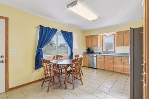 Dinette with Walk Out to Private Back Yard