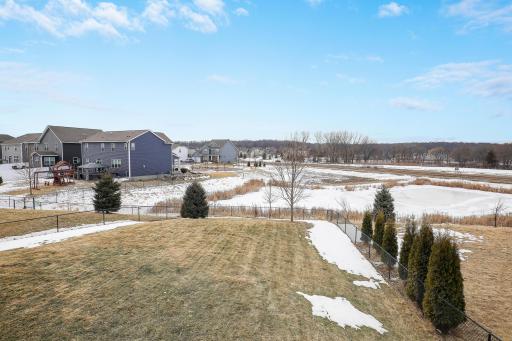 Fully fenced in backyard!