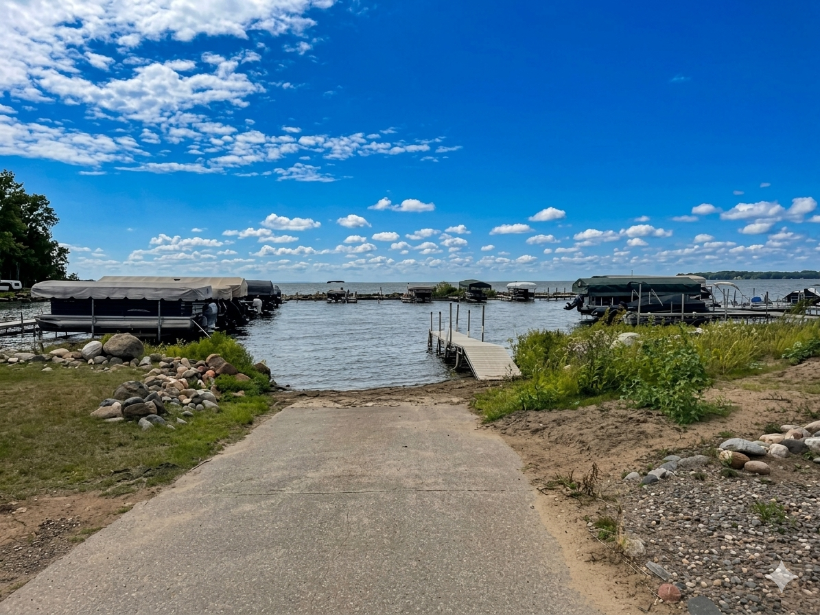 A Peek of the Lake - AI Enhanced