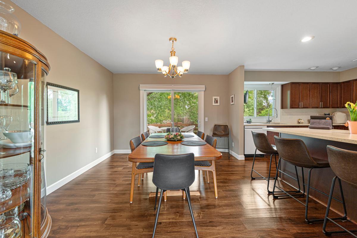 Spacious Dining and Eat-in Kitchen