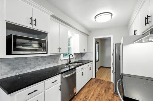 Kitchen - New Counters, Backsplash, Appliances, Floor & Lighting