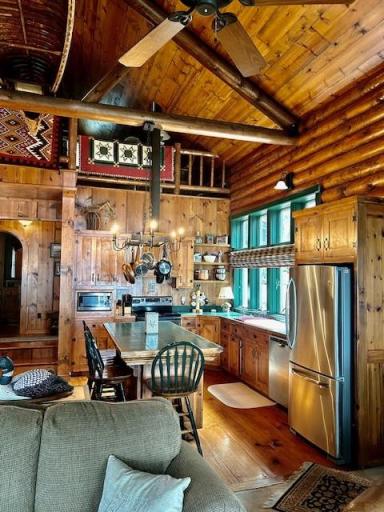 Large open feel on the main living are of the main floor. stainless steel appliances