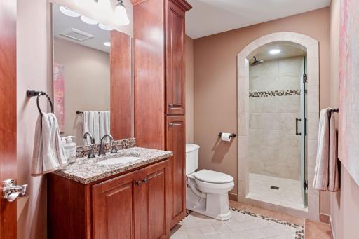 6th Bathroom with tile shower in lower level
