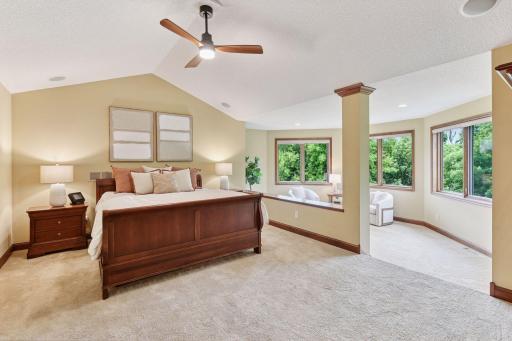 Primary suite with Nursery or Yoga, Pilates sitting room