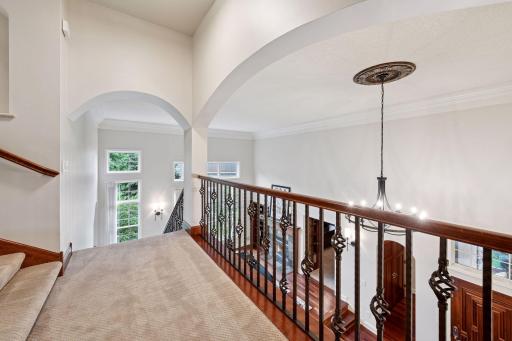 Primary suite with bedrooms down the hall