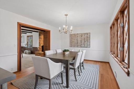Formal Dining Room with new hardwood floors