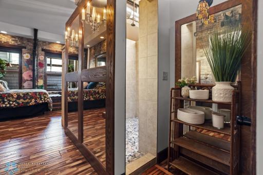 Primary bathroom - shower with rain head