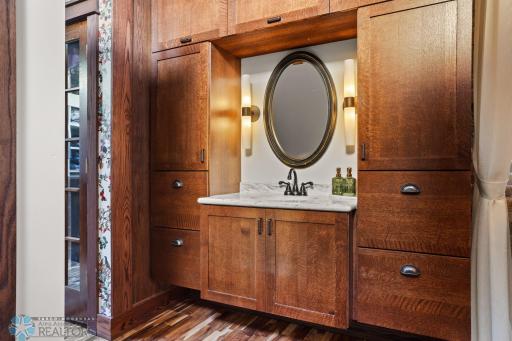 Primary bathroom area