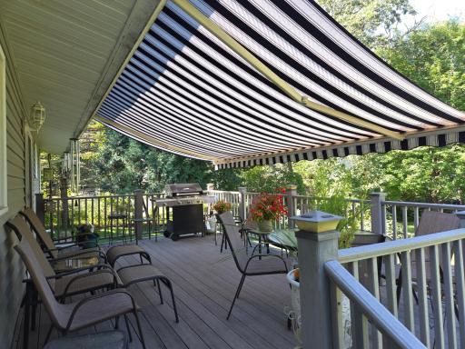 Beautiful 12 x 20 deck overlooking beautiful .89 acre yard