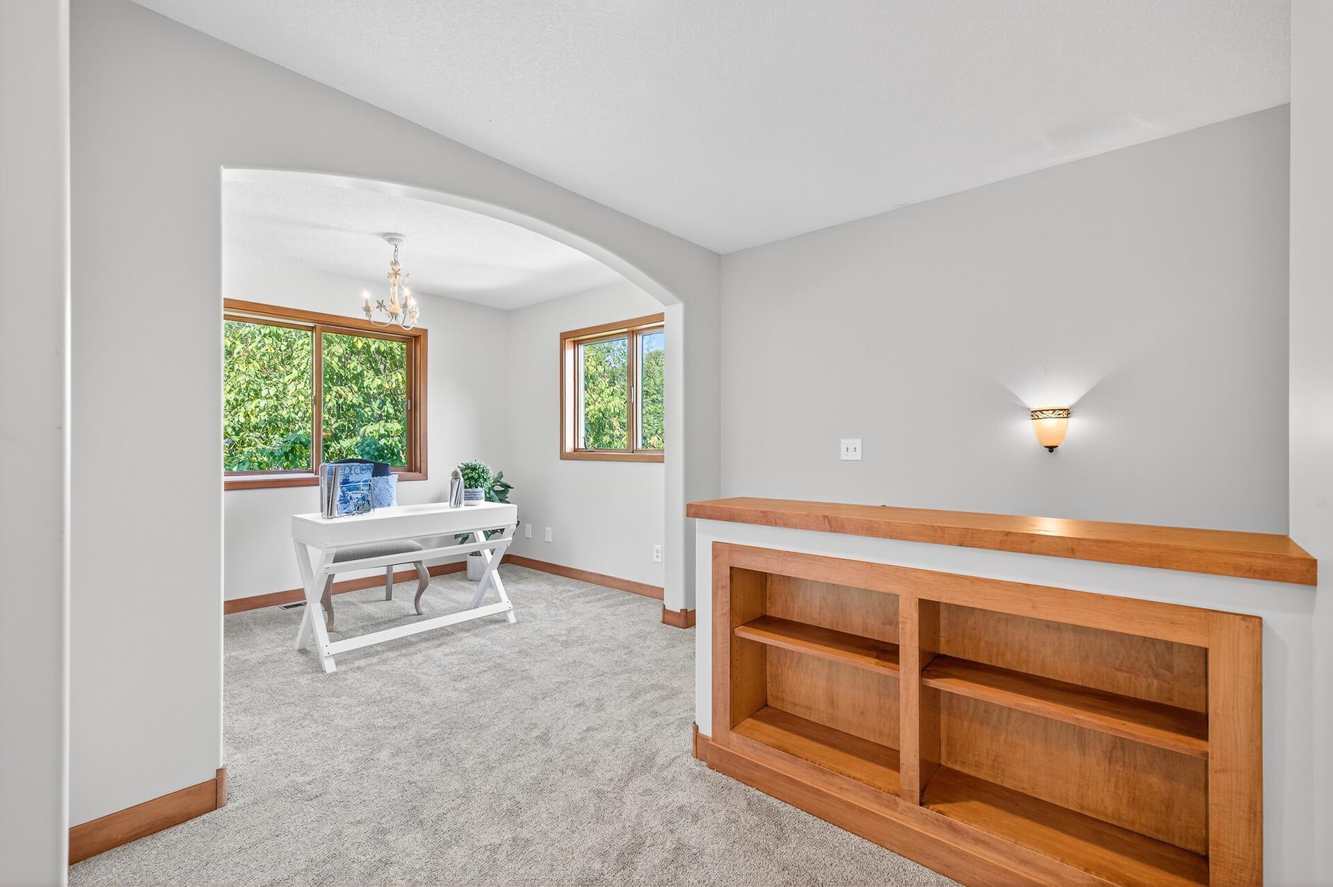 Built-in shelves