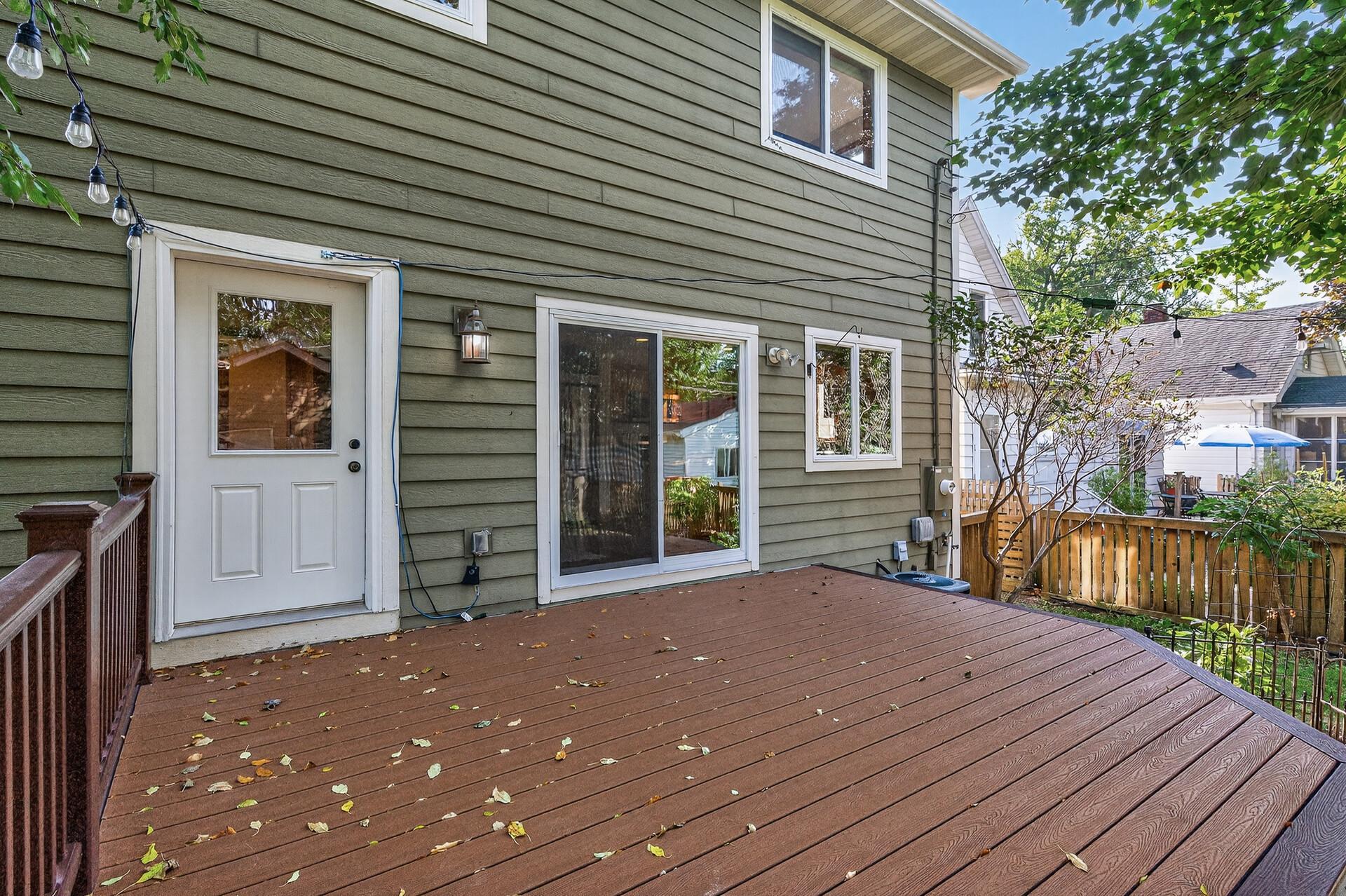 Backyard Deck area
