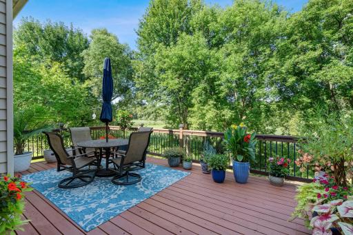 A 23x15 deck and large patio provide versatile spaces for gatherings or quiet retreats.