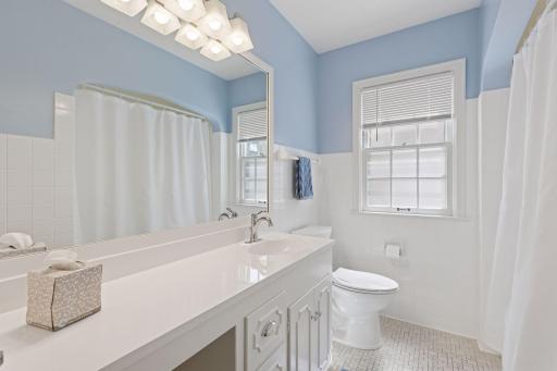 The full bath is between the two main level bedrooms